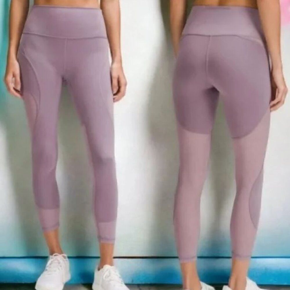 NWT lululemon Wunder Train Mesh Panel HR Tight 25" Violet Verbena
